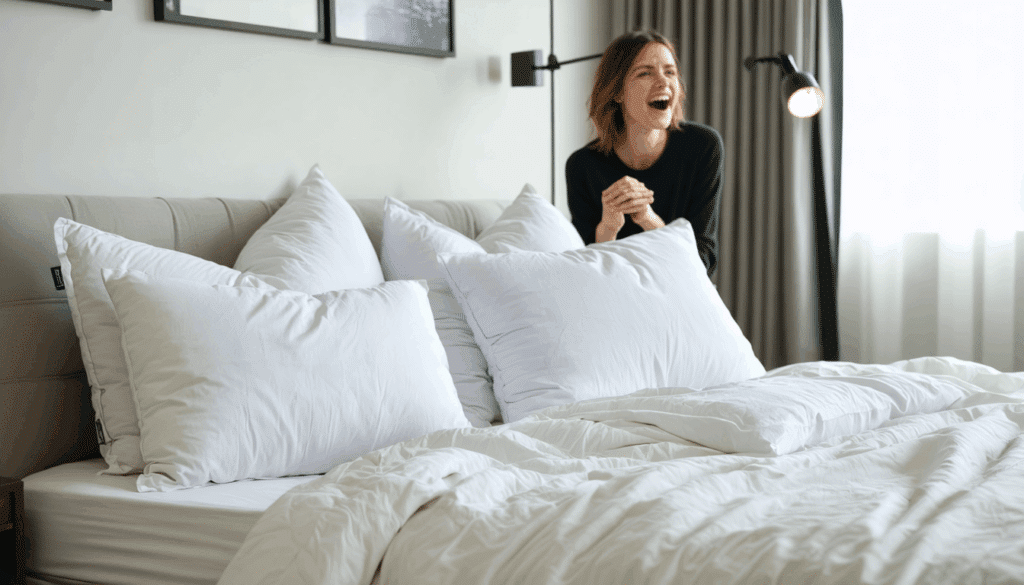 dì addio ai cuscini classici! il 2 in 1 di ikea a 25 euro trasforma il tuo letto con uno stile da hotel di lusso.