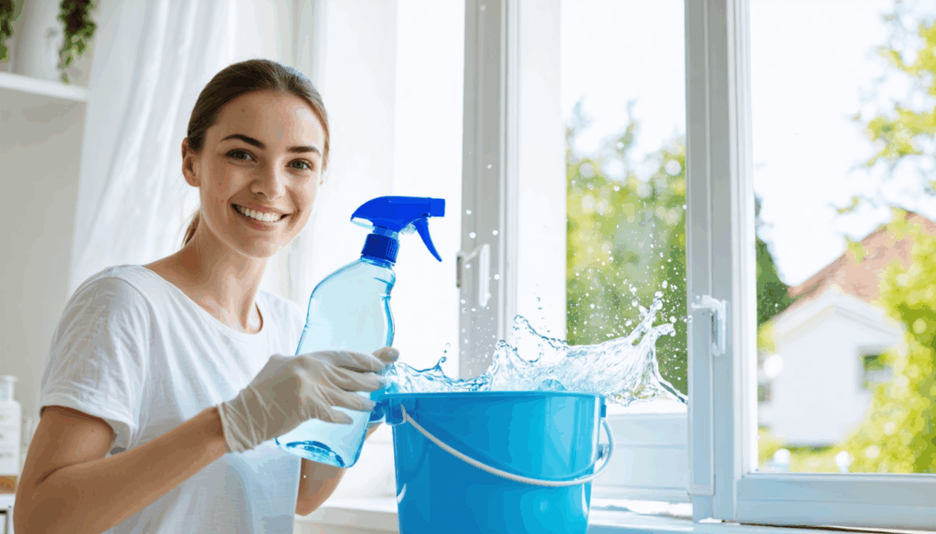 scopri il segreto per vetri brillanti senza aloni: aggiungi questo all'acqua e trasforma la pulizia in un gioco da ragazzi!