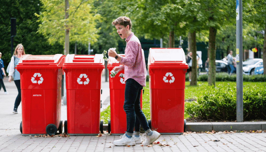 scopri quali rifiuti vanno conferiti nei bidoni rossi per una corretta raccolta differenziata e contribuire al rispetto dell'ambiente.