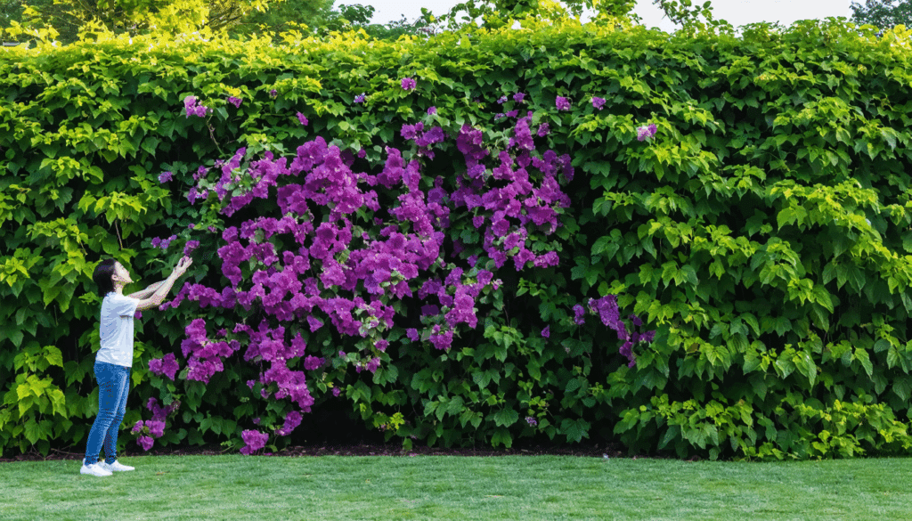 scopri come una parete viola in fiore può trasformare il tuo giardino in uno spettacolo stagionale unico e affascinante.