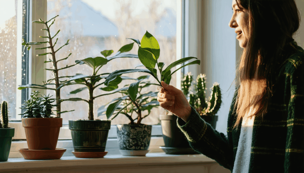 scopri i consigli degli esperti su come aiutare le piante d'appartamento ad adattarsi all'inverno: smetti di annaffiare e concimare per proteggerle al meglio durante la stagione fredda.