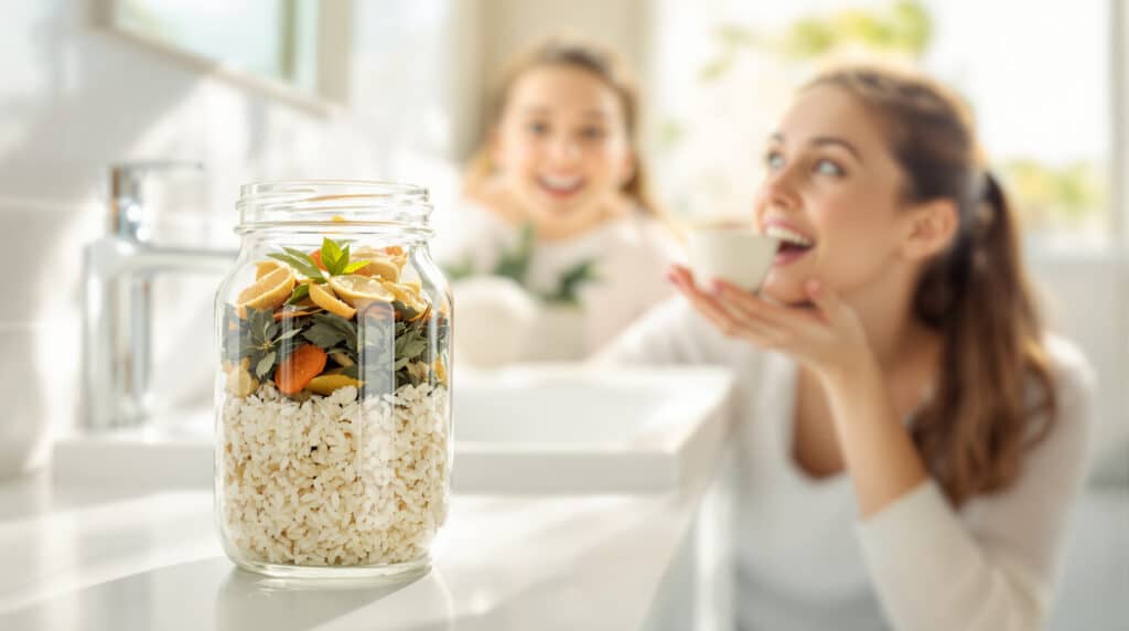 scopri il segreto per un bagno sempre profumato: mescola questo ingrediente speciale con il riso e lascia agire per un'aroma irresistibile e duraturo.