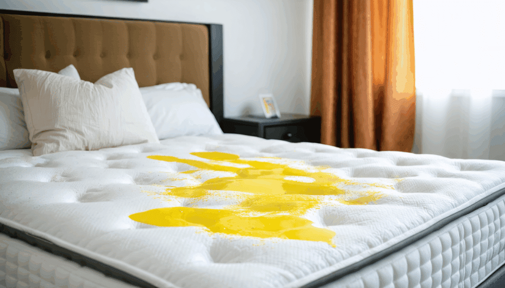 scopri il metodo migliore per rimuovere le macchie gialle dal materasso senza usare aceto né bicarbonato, in modo semplice ed efficace.