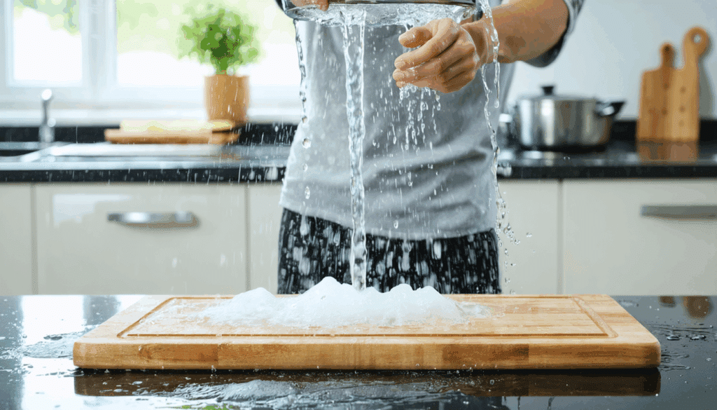 scopri perché pulire il tagliere con acqua calda è un errore comune che favorisce la proliferazione dei batteri e come mantenere la tua cucina sicura e igienizzata.