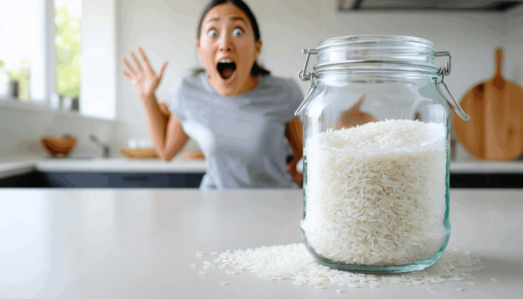 scopri perché una miscela di riso crudo con alcune gocce di detersivo nel barattolo è utile e come può facilitare le tue attività quotidiane.