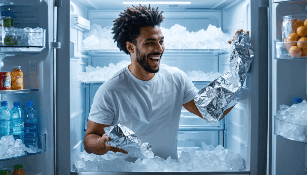 scopri come rimuovere rapidamente il ghiaccio dal freezer usando la carta stagnola, un metodo semplice ed efficace che aiuta a risparmiare energia.