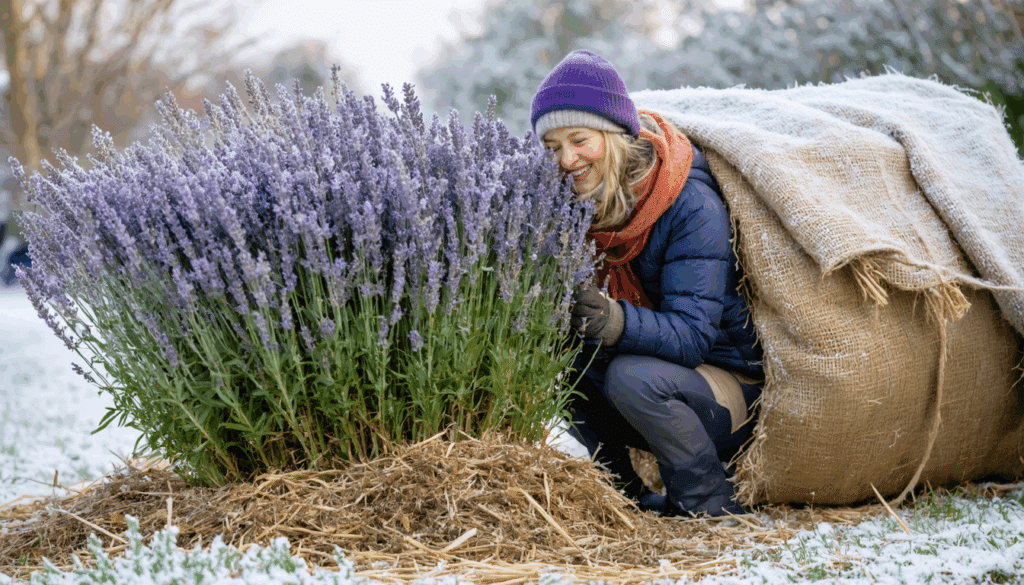 scopri il metodo migliore per far svernare la lavanda proteggendola dal gelo e rendendola più forte per la stagione successiva.