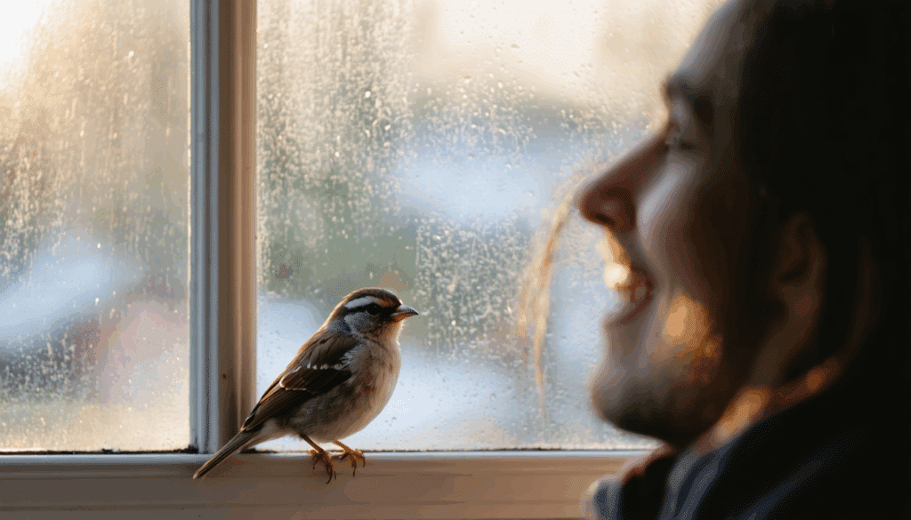 la sera spargi un po' d'acqua sul davanzale, al mattino le finestre saranno asciutte e senza condensa, per una casa più confortevole e luminosa.