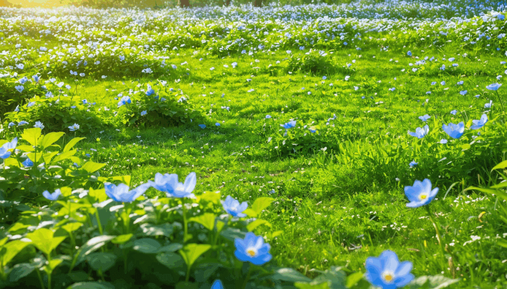 semina questa pianta una volta a ottobre e goditi un tappeto blu incantevole in primavera, trasformando il tuo giardino in un'oasi di colore e bellezza.